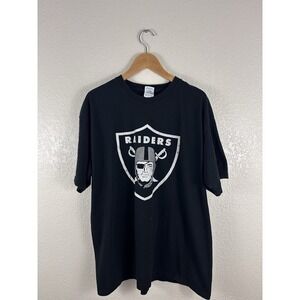 Vintage Raiders Shield Logo T-Shirt Size XL – Black – Made in Mexico